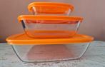 *NIEUW* SET VAN 3 PYREK (OVEN)SCHALEN
(SETPRIJS = 24,- EURO), Ophalen of Verzenden, Nieuw