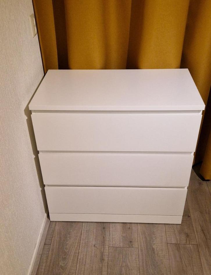 Ladekast wit - IKEA MALM 80x78x48 cm - zo goed als nieuw, Huis en Inrichting, Kasten | Ladekasten, Zo goed als nieuw, Minder dan 100 cm