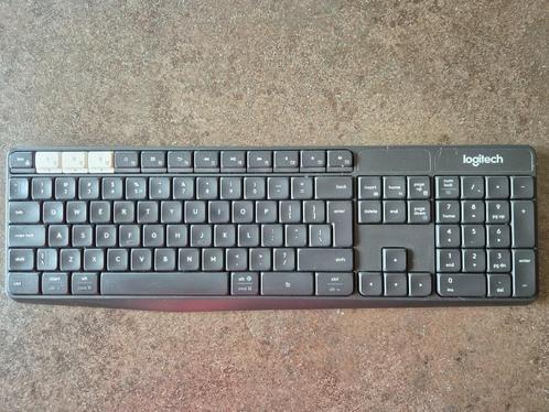 Logitech draadloos toetsenbord., Computers en Software, Toetsenborden, Zo goed als nieuw, Qwerty, Draadloos, Ergonomisch, Ophalen of Verzenden