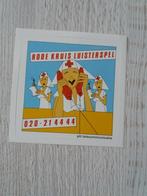 sticker ptt telecommunicatie RODE KRUIS LUISTERSPEL, Ophalen of Verzenden, Zo goed als nieuw, Bedrijf of Vereniging