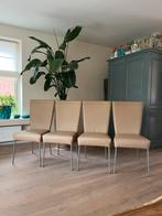 Eetkamerstoelen leer, Huis en Inrichting, Stoelen, Ophalen, Overige kleuren, Leer, Zo goed als nieuw