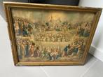 Antiek Frans religieuze prent, Antiek en Kunst, Curiosa en Brocante, Ophalen of Verzenden