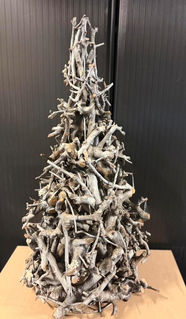 Houten kerstboom van takken – 100 cm hoog, Huis en Inrichting, Woonaccessoires | Kransen, Zo goed als nieuw, Ophalen