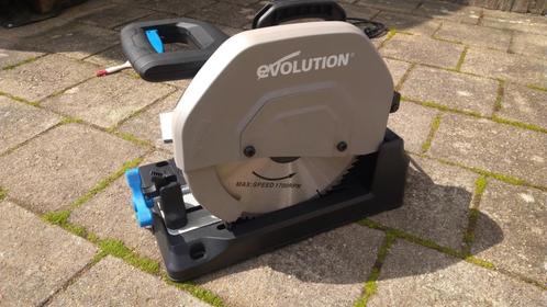 Evolution S355 CPS afkortzaag metaalzaag blauw, Doe-het-zelf en Verbouw, Gereedschap | Zaagmachines, Nieuw, Afkortzaag, 1200 watt of meer