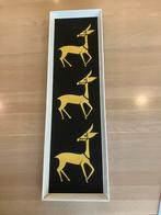 Vintage schilderij uit zestiger jaren driemaal ezel, Antiek en Kunst, Ophalen of Verzenden