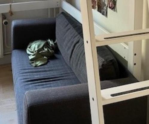 donkergrijze 2 persoons slaapbank, Huis en Inrichting, Slaapkamer | Slaapbanken, Gebruikt, 120 cm, 200 cm, Tweepersoons, Grijs