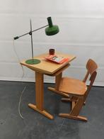 CASALA Vintage schoolbankje schooltafel met stoel, Huis en Inrichting, Bureaus, Gebruikt, Ophalen, Bureau