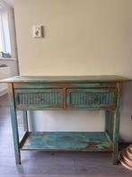Nieuw ibiza tafel, Huis en Inrichting, Tafels | Sidetables, Ophalen, Zo goed als nieuw, 25 tot 50 cm, Rechthoekig