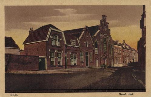Goes. - Geref. Kerk - ongelopen, Verzamelen, Ansichtkaarten | Nederland, Ongelopen, Utrecht, 1940 tot 1960, Ophalen of Verzenden