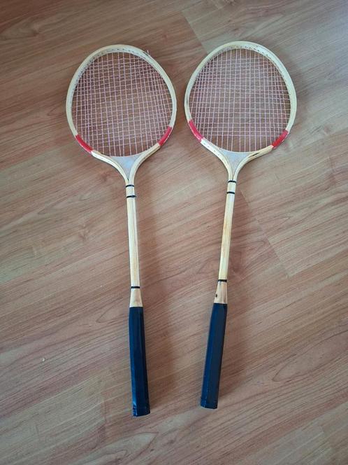 Vintage Badmintonrackets (2 Stuks), Sport en Fitness, Badminton, Gebruikt, Racket(s), Ophalen of Verzenden