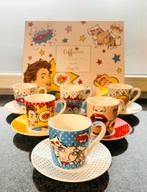 Italiaans Pop-Art koffie servies Easy Life, Ophalen of Verzenden, Zo goed als nieuw, Overige stijlen, Kop(pen) en/of Schotel(s)