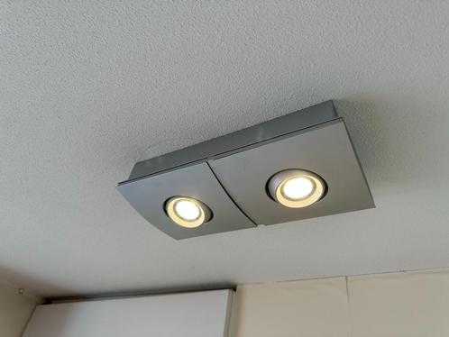 2x Philips Instyle Elgar LED spot, Huis en Inrichting, Lampen | Spots, Gebruikt, Plafondspot of Wandspot, Metaal of Aluminium