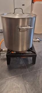 Brouwpan 50 liter met gasbrander, Ophalen, Gebruikt