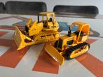 Twee John Deere bulldozers Ertl, Hobby en Vrije tijd, Ophalen of Verzenden, Zo goed als nieuw, Hijskraan, Tractor of Landbouw