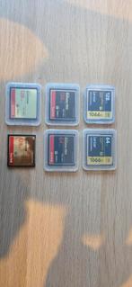 Diverse CompactFlash Kaarten 64 en 128 gb - SanDisk & Lexar, Audio, Tv en Foto, Fotografie | Geheugenkaarten, SanDisk, Lexar, Gebruikt