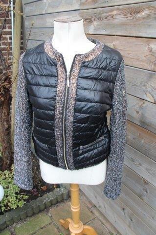 Jasje zwart/ brons Gaudi mt 46 Vaste prijs AANBIEDING, Kleding | Dames, Jasjes, Kostuums en Pakken, Zo goed als nieuw, Jasje, Maat 42/44 (L)