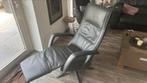 Relaxfauteuil Twice elektrisch en accu . Met sta op functie., Ophalen, Gebruikt, Leer, 50 tot 75 cm