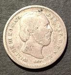 25 Cent Willem 3 1889, Postzegels en Munten, Munten | Nederland, Zilver, Koning Willem III, Losse munt, 25 cent