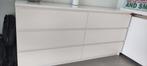 Ikea malm ladekast 6 lades wit 160x78 cm, Ophalen, 5 laden of meer, 150 tot 200 cm, Zo goed als nieuw