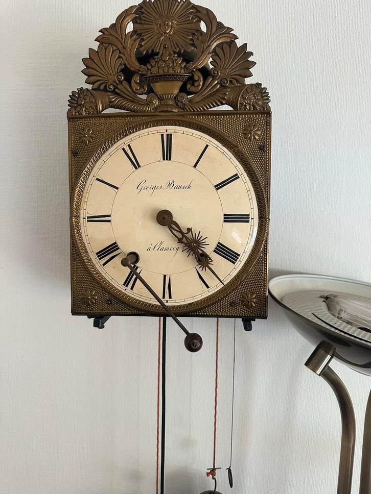 Antieke Klok - Georges Baunach à Clamency, Antiek en Kunst, Antiek | Klokken, Ophalen of Verzenden