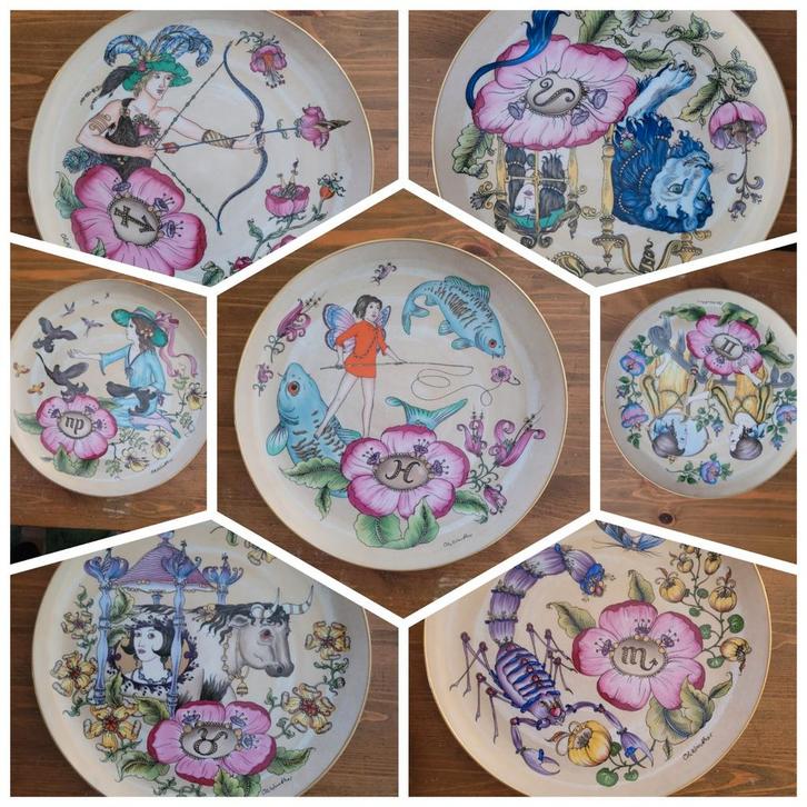 Hutschenreuther 7 soorten Sterrenbeeld Wandbord Ltd Edition, Antiek en Kunst, Antiek | Wandborden en Tegels, Ophalen of Verzenden