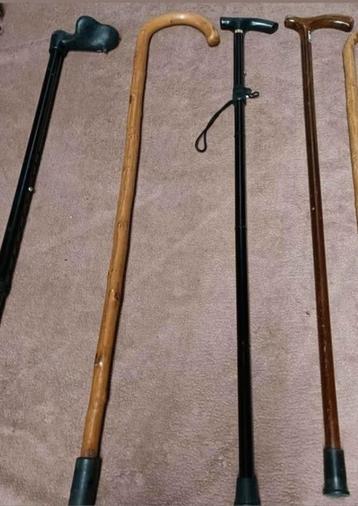 Diverse wandelstokken beschikbaar voor biedingen
