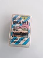 Mini Kwartet Auto 's  uit Europa, Verzamelen, Speelkaarten, Jokers en Kwartetten, Ophalen of Verzenden, Zo goed als nieuw, Kwartet(ten)