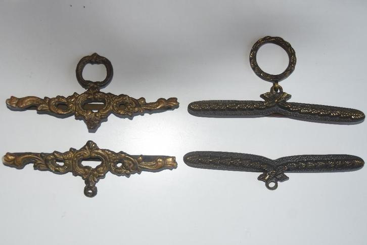 Oud Schellekoord beslag schellekoordhanger ornament, Antiek en Kunst, Antiek | Kleden en Textiel, Ophalen of Verzenden