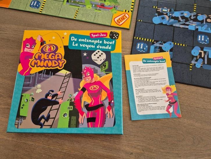 Spel Mega Mindy: De ontsnapte boef, Hobby en Vrije tijd, Gezelschapsspellen | Bordspellen, Zo goed als nieuw, Een of twee spelers