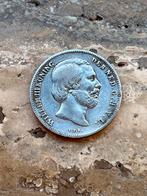 1/2 gulden 1858 Willem III, mooie kwaliteit, ½ gulden, Koning Willem III, Zilver, Ophalen of Verzenden