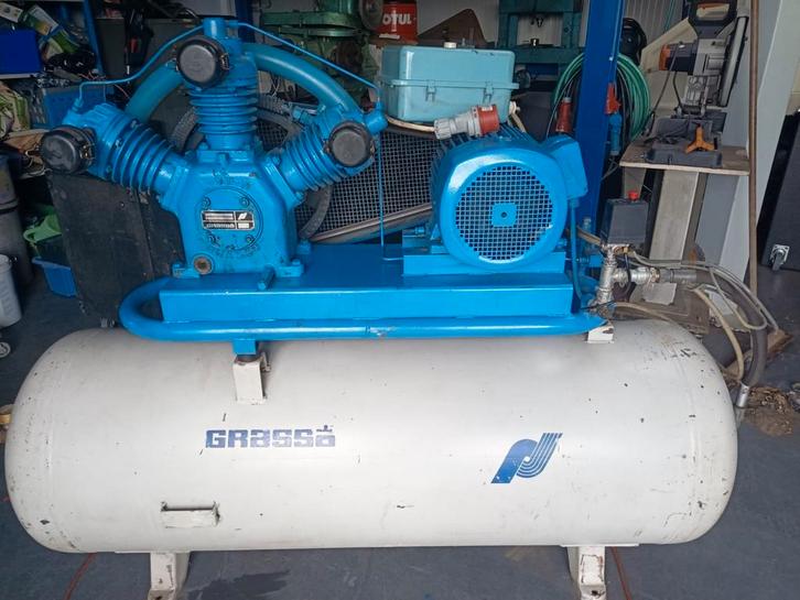 Grasso compressor 900l/min, Doe-het-zelf en Verbouw, Compressors, Gebruikt, 100 liter of meer, 800 liter/min of meer, Ophalen