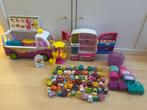 Shopkins 70 stuks + ijscowagen + koelkast, Ophalen of Verzenden, Gebruikt