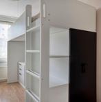 Ikea smastad hoogslaper met bureau, vakken en kast, Huis en Inrichting, Ophalen, Eenpersoons, Zo goed als nieuw, 90 cm