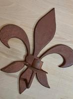 Fleur de Lis - wandhanger voor kaars, Tuin en Terras, Tuinwanddecoratie, Ophalen of Verzenden, Zo goed als nieuw