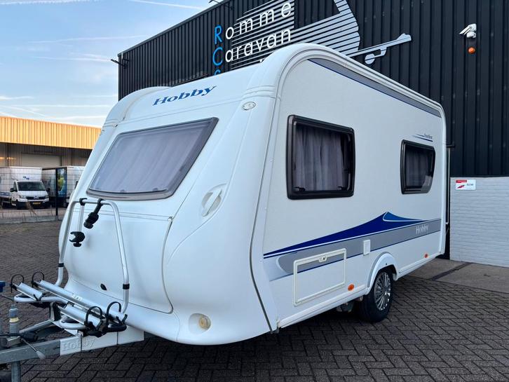 Hobby Excellent 400 SF 2009 zeer netjes!, Caravans en Kamperen, Caravans, Bedrijf, tot en met 4, 750 - 1000 kg, Treinzit, Hobby