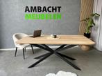Eiken tafel Eettafel elke Afmeting leverbaar DIVERSE MODELEN, Ophalen of Verzenden, Nieuw, Eikenhout