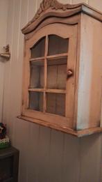 Houten Vitrinekastje met Raampjes, Ophalen