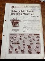 Lauenstein Pralinen Verpakkingsmachine Folder, Ophalen of Verzenden