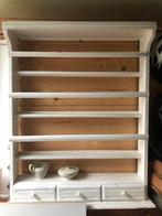 Brocante bordenrek/ kruidenrek met laden., Antiek en Kunst, Ophalen of Verzenden