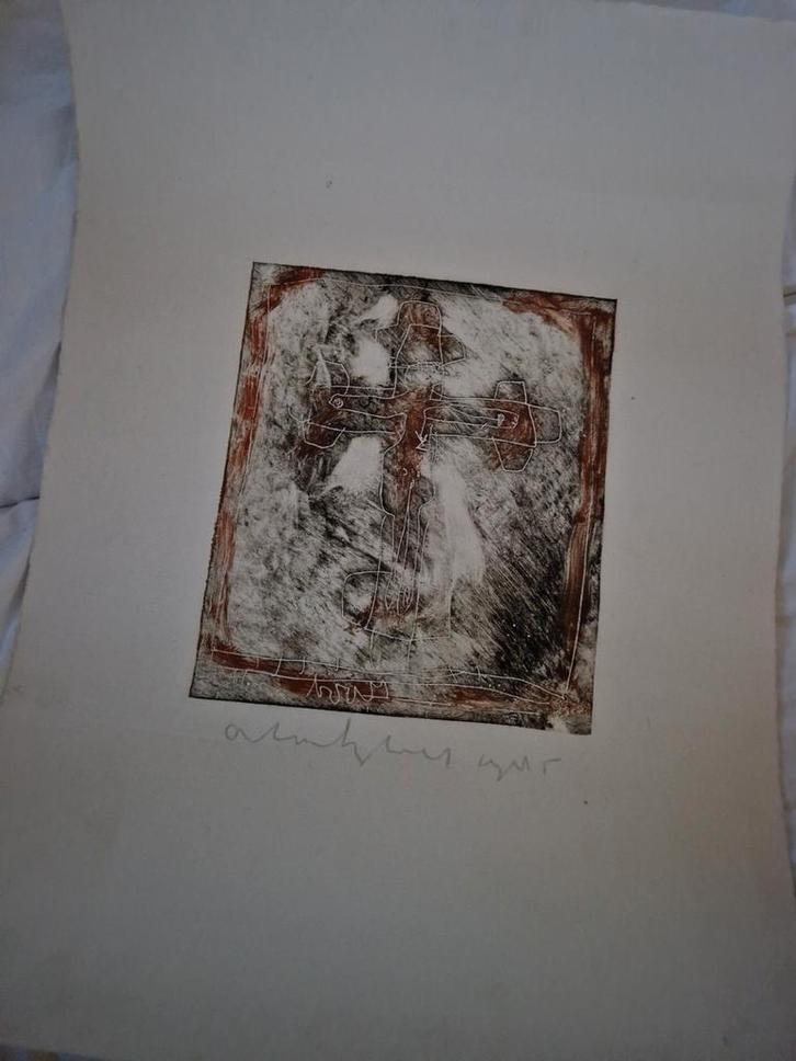 Anton Heyboer ets - gesigneerd, Antiek en Kunst, Kunst | Etsen en Gravures, Ophalen