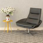 1x Montis Hugo Fauteuil Zwart Leder - Aluminium, Minder dan 75 cm, Ophalen of Verzenden, Zo goed als nieuw, Metaal