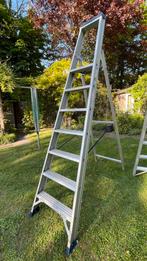 Professionele stevige aluminium trap, Doe-het-zelf en Verbouw, Ladders en Trappen, Ophalen, Zo goed als nieuw, Trap, Minder dan 2 meter
