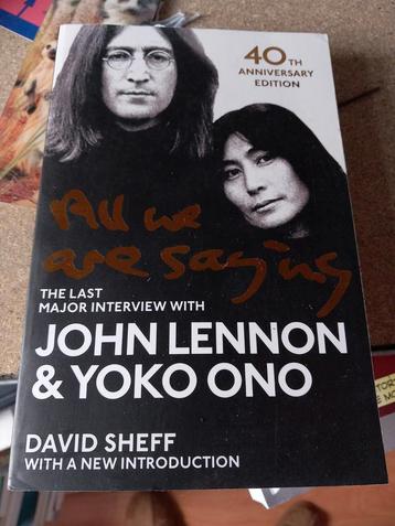 John lennon yoko ono all we are saying david sheff engels beschikbaar voor biedingen