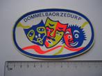 sticker oud Dommelbaorzedurp carnaval vintage retro strip, Verzamelen, Verzenden, Zo goed als nieuw, Bedrijf of Vereniging