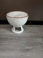 Fondue schaal met waxinelichtje, Porselein of Keramiek, Schaal, Rond, Ophalen of Verzenden