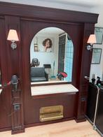 Grote kappers spiegel 80X100 cm, Antiek en Kunst, Ophalen of Verzenden, Ovaal, 50 tot 100 cm, 100 tot 150 cm