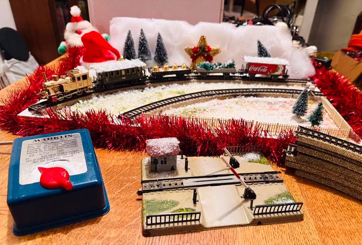 Marklin Kersttrein, Hobby en Vrije tijd, Modeltreinen | Overige schalen, Gebruikt, Wisselstroom, Märklin, Ophalen of Verzenden