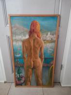 Schilderij - Naakt met uitzicht, Ophalen