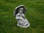 tuinbeeld beeld meisje met paraplu, Verzamelen, Beelden en Beeldjes, Nieuw, Ophalen of Verzenden, Dier