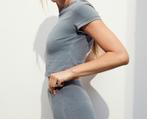 Grijs cropped tshirt, Maat 38/40 (M), Ophalen of Verzenden, Zo goed als nieuw, Korte mouw